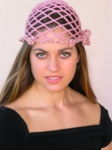 Beanie with Removeable Flower - Organic Cotton and Silk